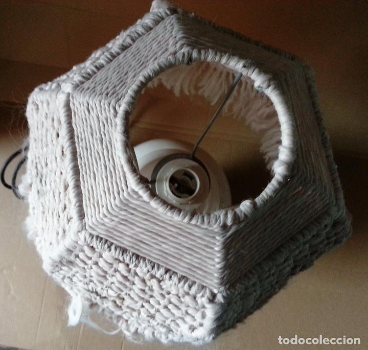 Vintage: LAMPARA MACRAME DE 46 CMS DE ALTO - Foto 3