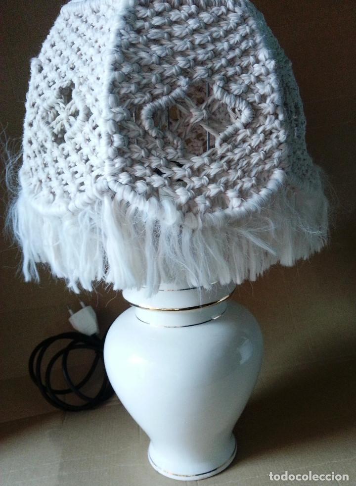 Vintage: LAMPARA MACRAME DE 46 CMS DE ALTO - Foto 4