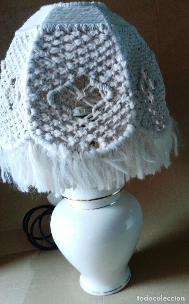 Vintage: LAMPARA MACRAME DE 46 CMS DE ALTO - Foto 5