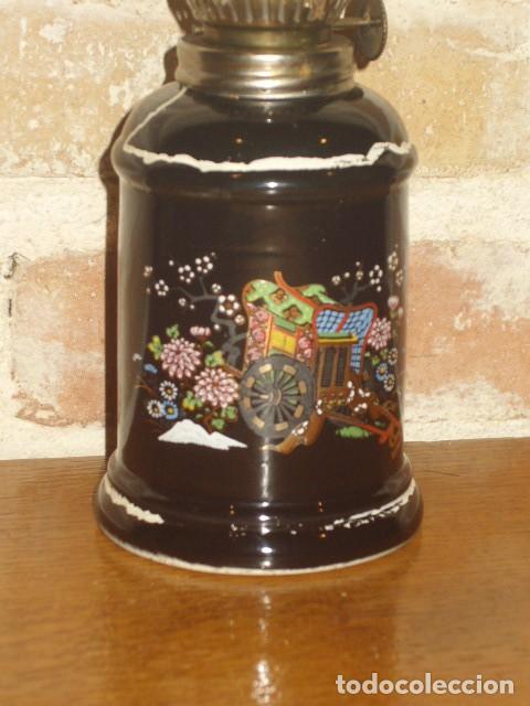 Vintage: CANDIL DE PORCELANA JAPONESA. - Foto 4