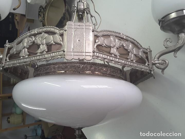 Vintage: L&aacute;mpara antigua techo. - Foto 2