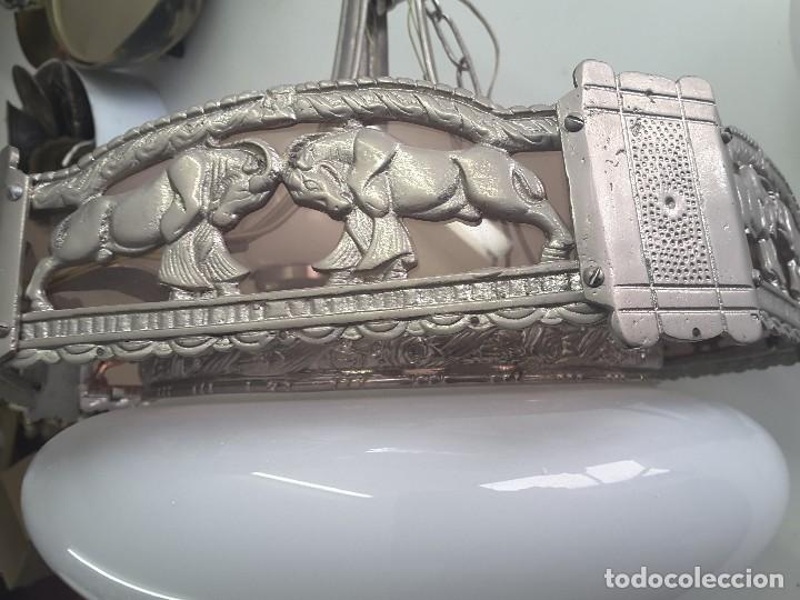 Vintage: L&aacute;mpara antigua techo. - Foto 4