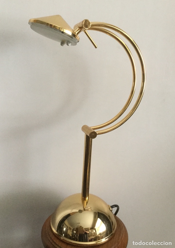 Vintage: LAMPARA SOBREMESA DORADA - Foto 8