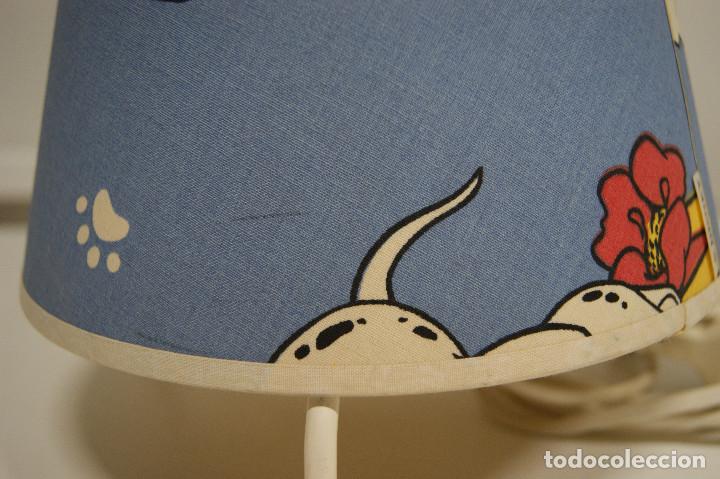 Vintage: L&aacute;mpara sobremesa infantil dalmatas disney - Foto 4