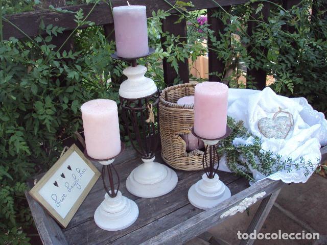 Vintage: 2 candeleros - Foto 3