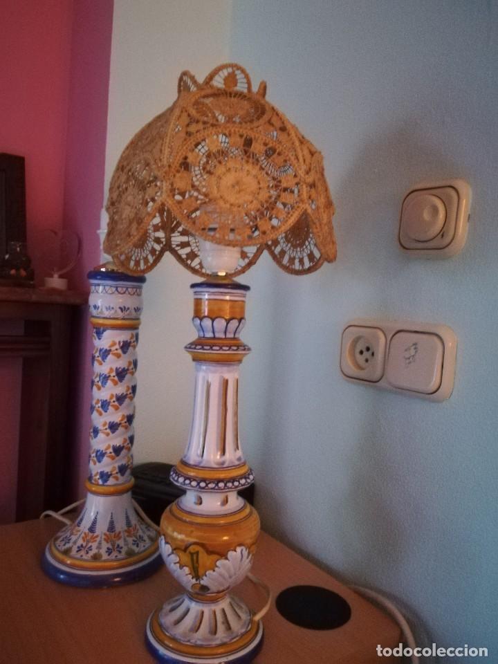 Vintage: L&aacute;mpara de cer&aacute;mica - Foto 1