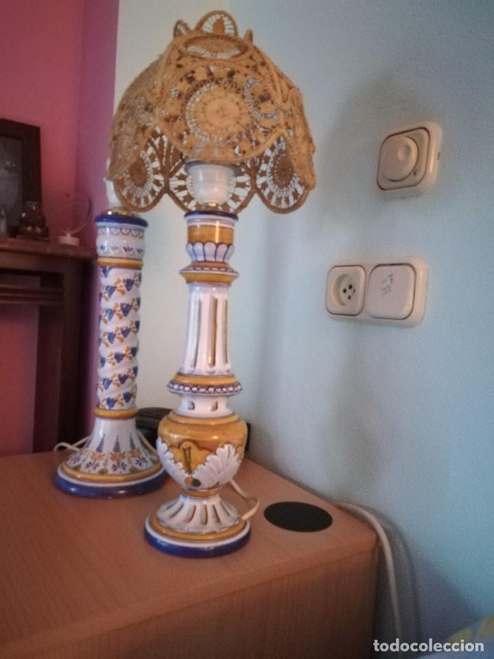 Vintage: L&aacute;mpara de cer&aacute;mica - Foto 2