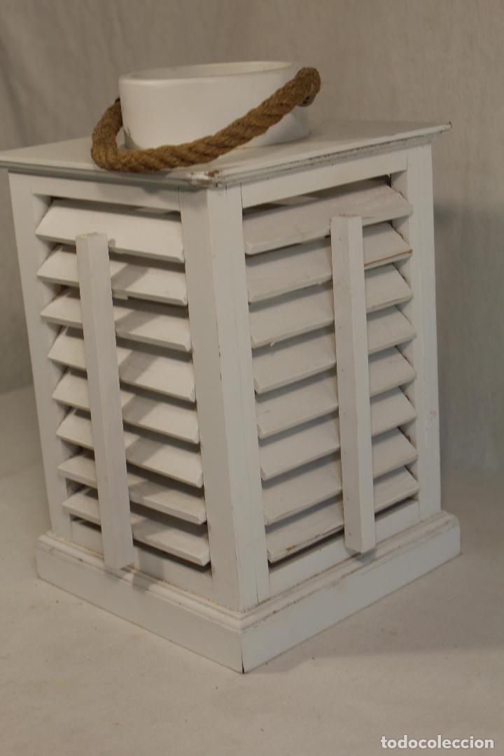 Vintage: farol de madera - Foto 3