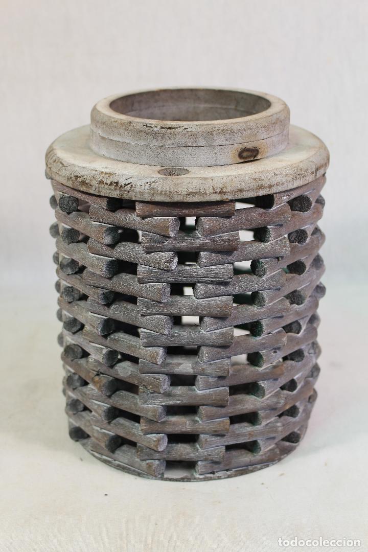 Vintage: farol de madera - Foto 1