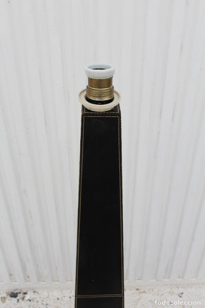 Vintage: lampara de pie en s.piel - Foto 4