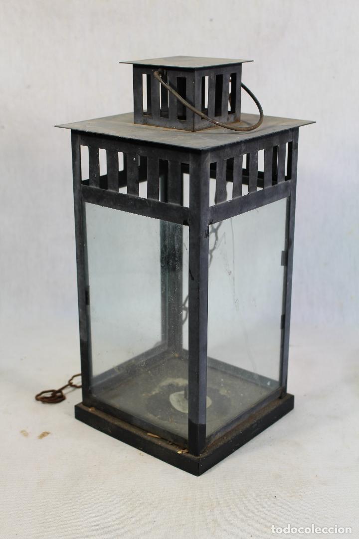 Vintage: farol en metal - Foto 5
