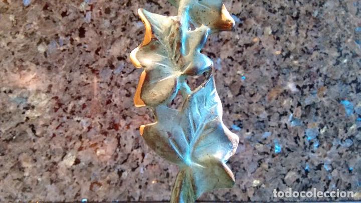 Vintage: CANDELABRO PORTAVELA BRONCE - Foto 3