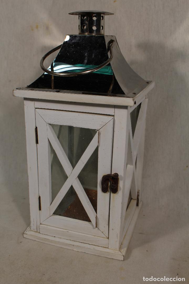 Vintage: farol en madera y metal - Foto 4