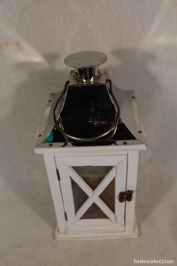 Vintage: farol en madera y metal - Foto 5