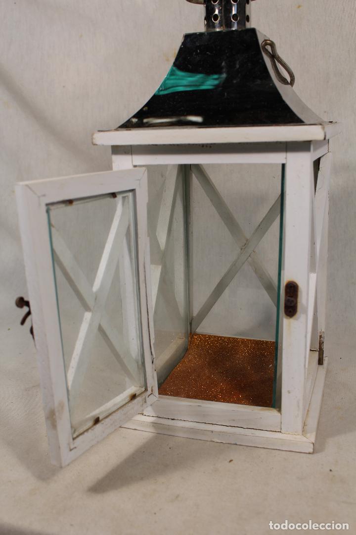 Vintage: farol en madera y metal - Foto 6