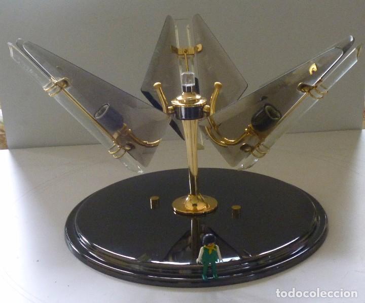 Vintage: LAMPARA DE TECHO CRISTALES VISELADOS FUNCIONA BUEN ESTADO VINTAGE