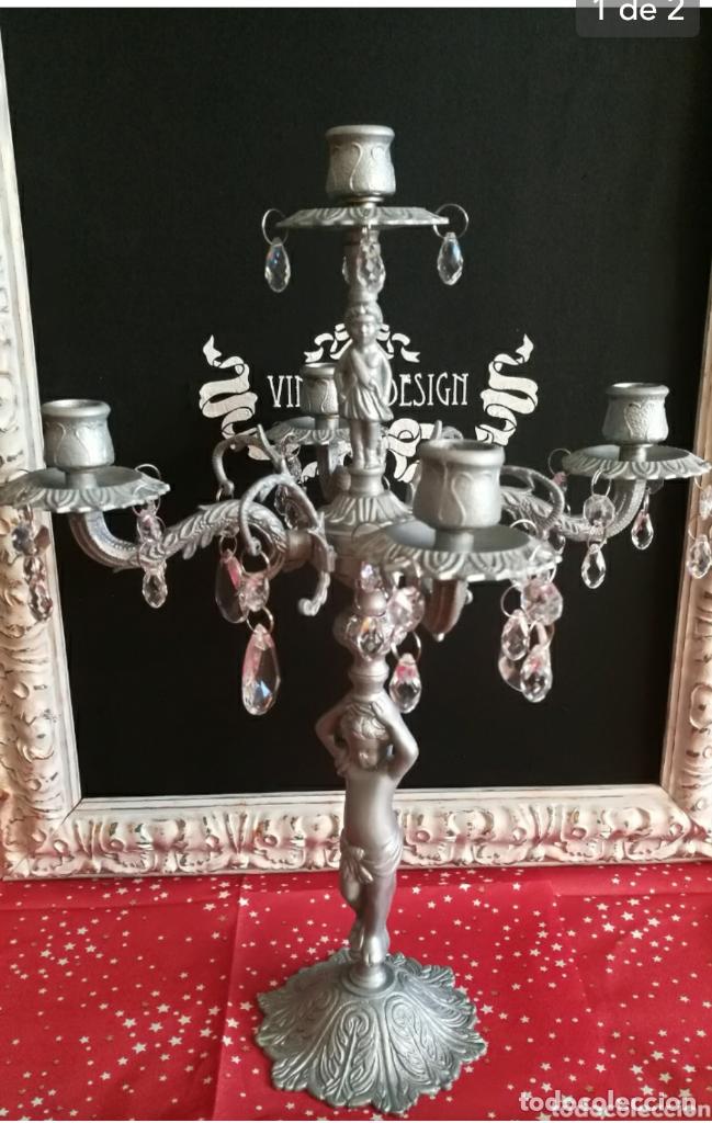 Vintage: Candelabro Bronce - Foto 1