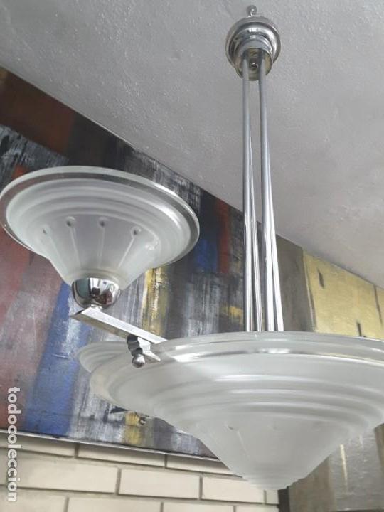 Vintage: L&aacute;mpara techo art dec&oacute; - Foto 6