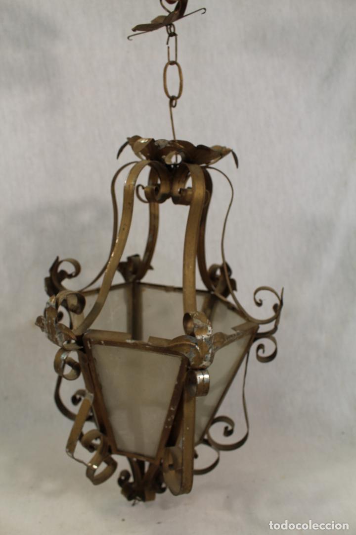 Vintage: farol de techo en metal - Foto 3