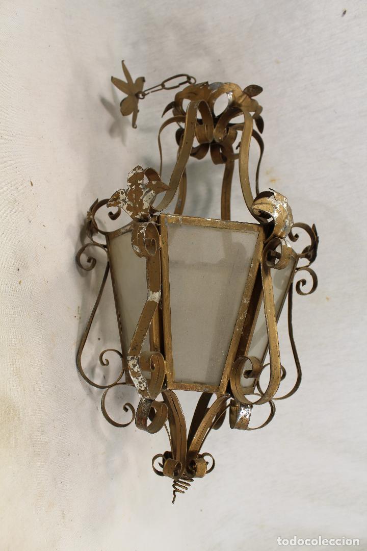 Vintage: farol de techo en metal - Foto 5