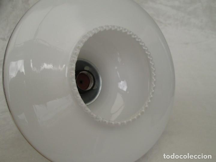 Vintage: L&aacute;mpara con cenefa azul - Foto 4