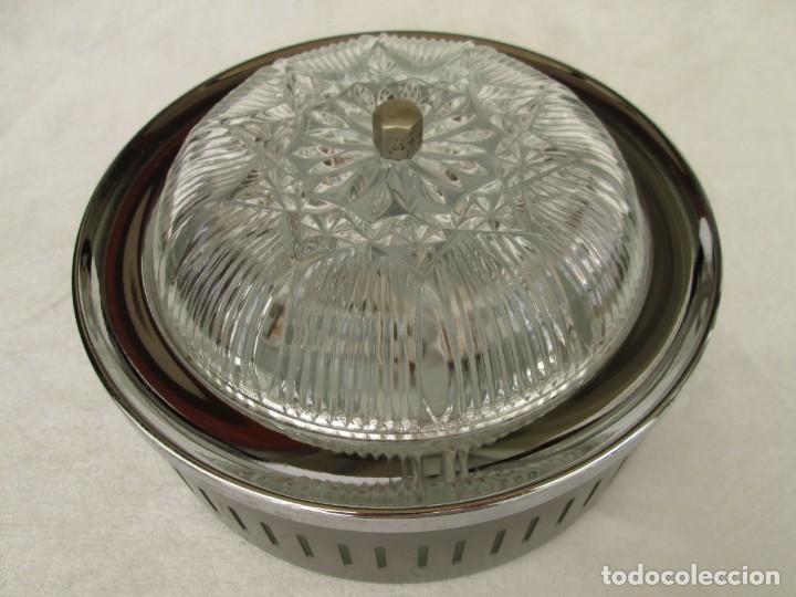 Vintage: Plaf&oacute;n de techo de cristal - Foto 1