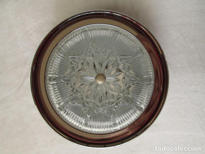 Vintage: Plaf&oacute;n de techo de cristal - Foto 3