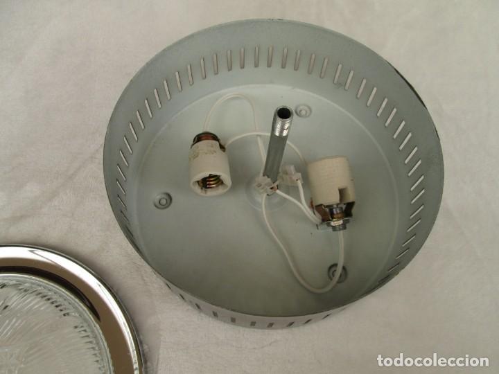 Vintage: Plaf&oacute;n de techo de cristal - Foto 4