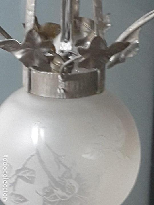 Vintage: L&aacute;mpara art nouveau. - Foto 2