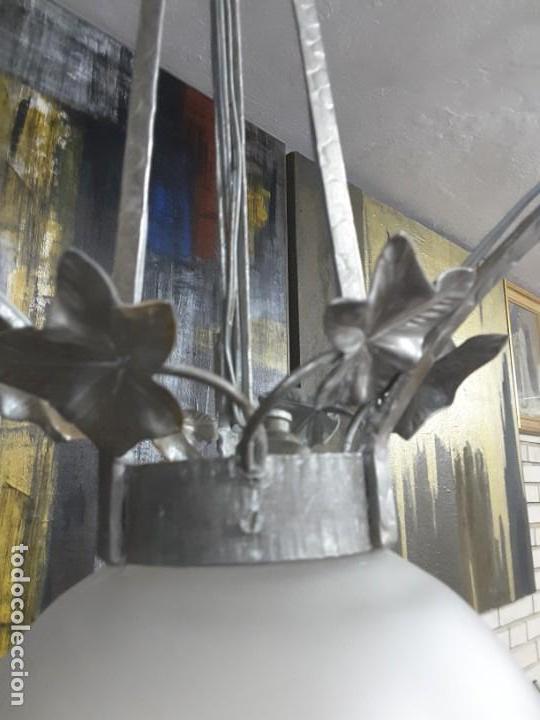 Vintage: L&aacute;mpara art nouveau. - Foto 5