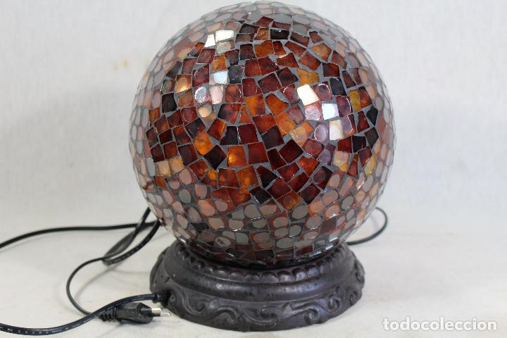 Vintage: lampara globo con cristales - Foto 1