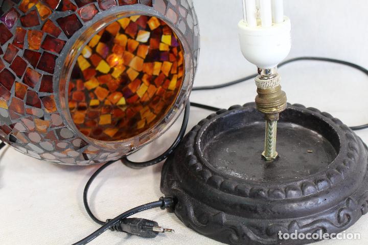 Vintage: lampara globo con cristales - Foto 3