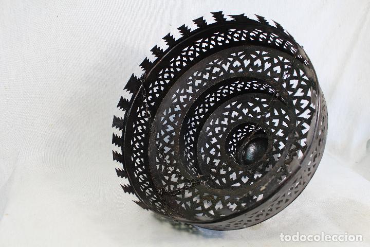 Vintage: lampara de techo arabe en metal - Foto 5