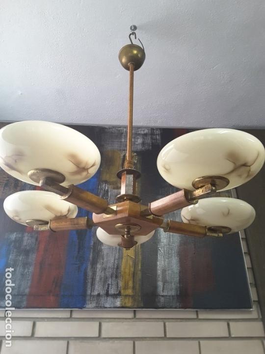 Vintage: L&aacute;mpara de techo art deco - Foto 6