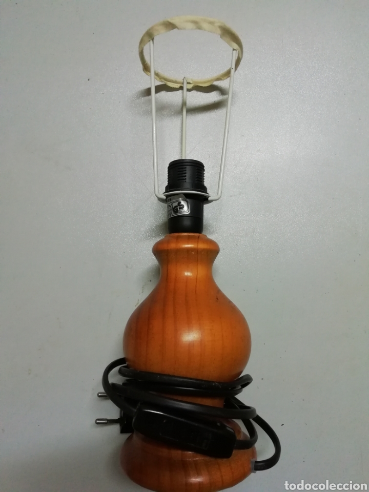 Vintage: Lampara madera r&uacute;stica. - Foto 1