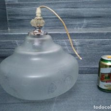 Vintage: ANTIGUA LAMPARA TULIPA DE CRISTAL GRANDE . Lote 146648614