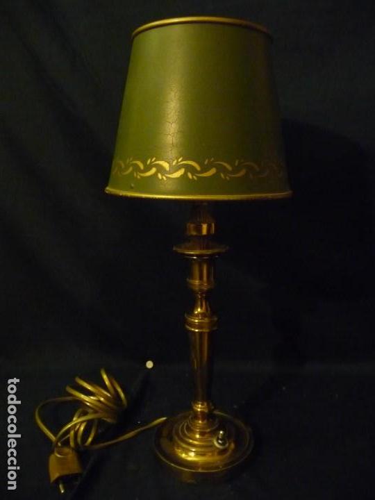 Vintage: L&Aacute;MPARA CANDELABRO FRANC&Eacute;S EN BRONCE - Foto 1