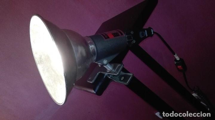 Vintage: FOCO INDUSTRIAL CON PINZA TRANSPORTABLE - Foto 4
