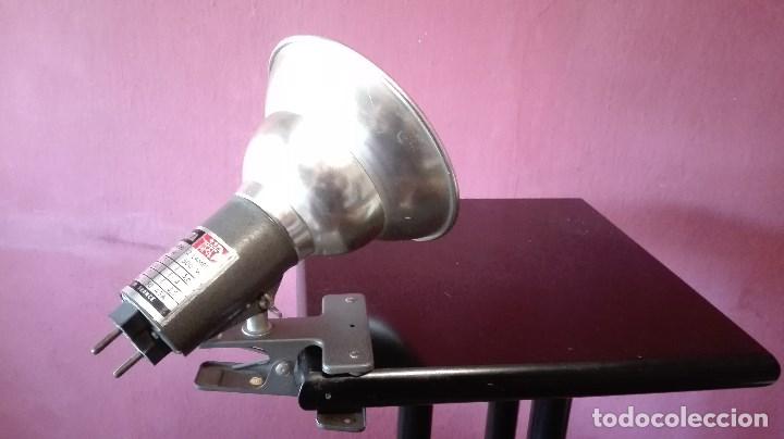 Vintage: FOCO INDUSTRIAL CON PINZA TRANSPORTABLE - Foto 10