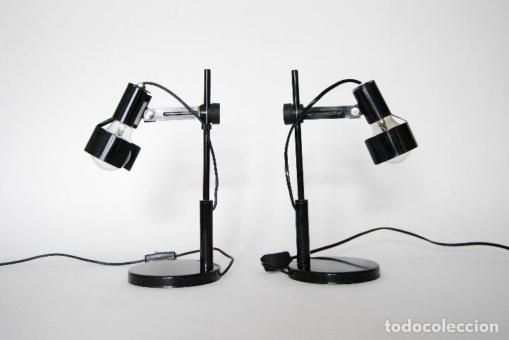 Vintage: Pareja de l&aacute;mparas / flexos de mesa estilo industrial - Foto 1