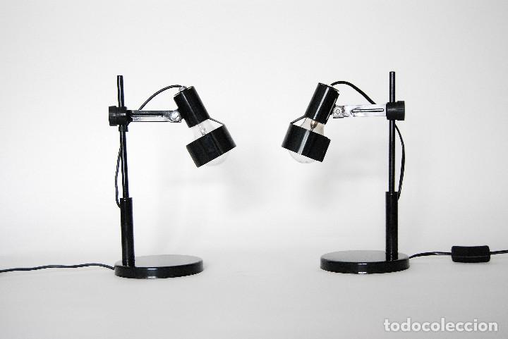 Vintage: Pareja de l&aacute;mparas / flexos de mesa estilo industrial - Foto 2