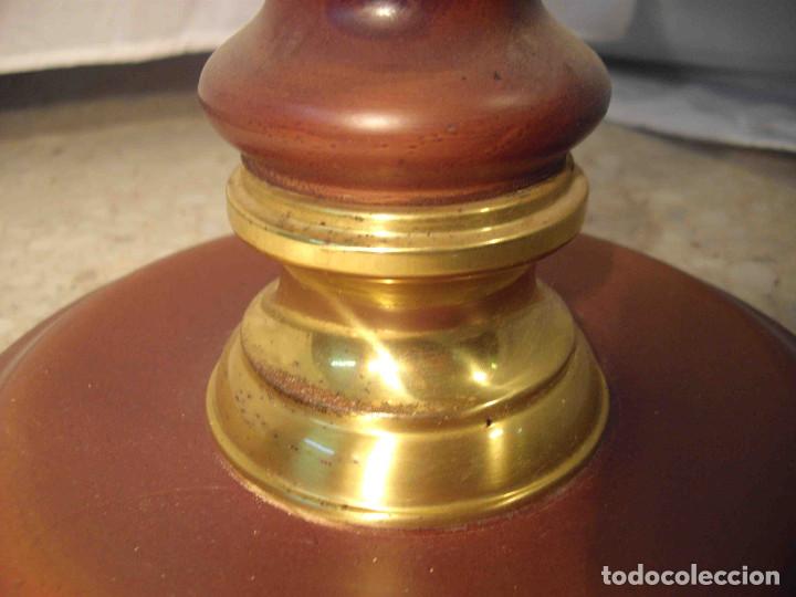 Vintage: PIE LAMPARA DE SUELO METAL MADERA - Foto 6