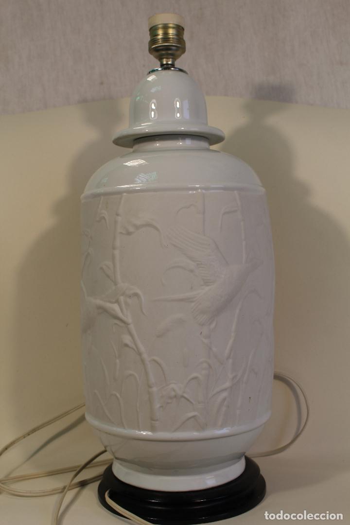 Vintage: lampara sobremesa en porcelana - Foto 4
