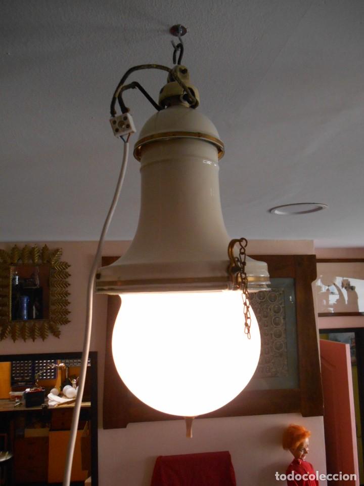 Lámpara vintage de techo farol navy - Tania