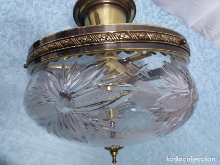 Vintage: L&Aacute;MPARA CRISTAL BOHEMIA - Foto 1