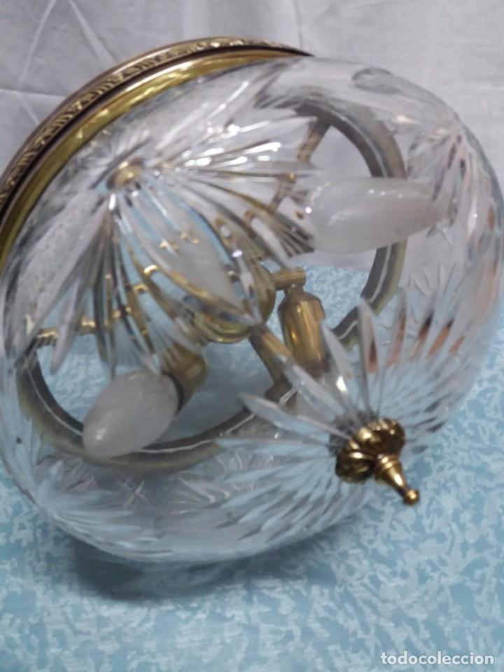 Vintage: L&Aacute;MPARA CRISTAL BOHEMIA - Foto 2