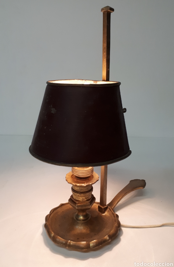 Vintage: Lampara palmatoria bronce - Foto 1
