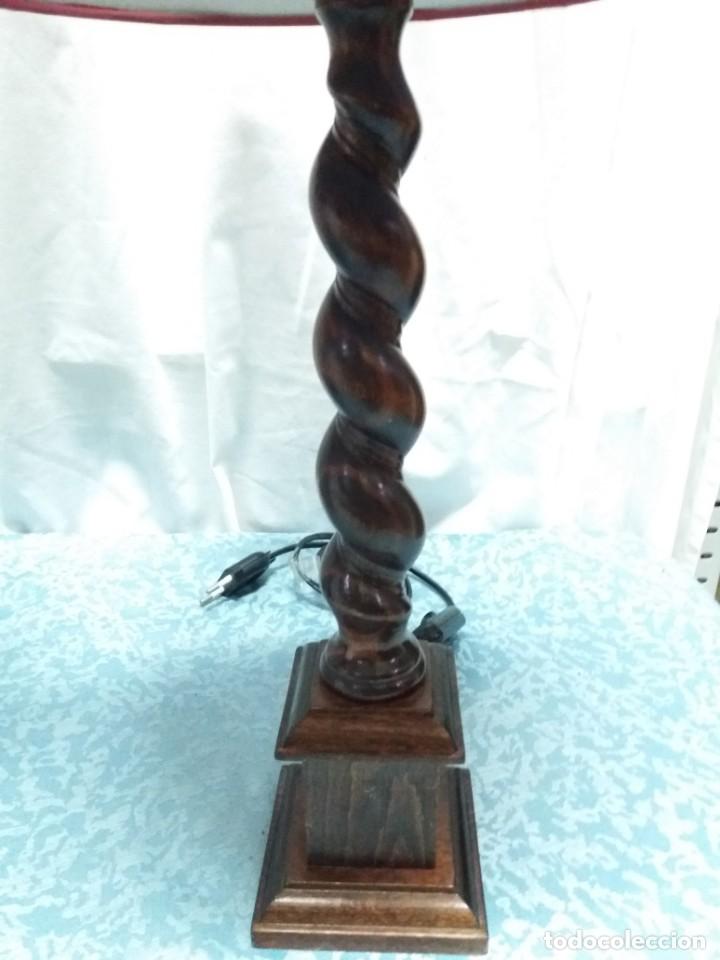 Vintage: LAMPARAS CL&Aacute;SICAS SOBREMESA DE MADERA - Foto 2