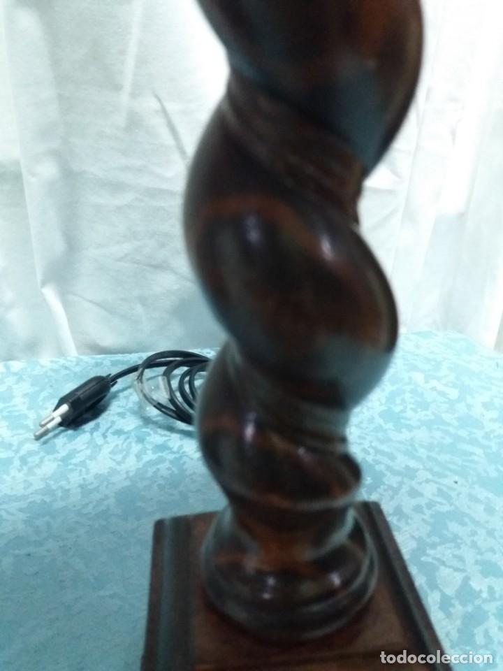 Vintage: LAMPARAS CL&Aacute;SICAS SOBREMESA DE MADERA - Foto 3