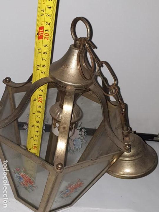 Vintage: FAROL CRISTAL METAL DECORADO - Foto 12